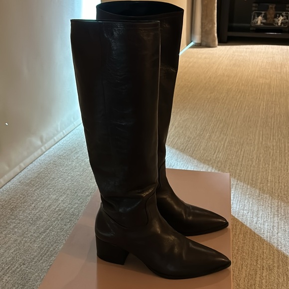 Miu miu brown leather boots - Picture 2 of 8
